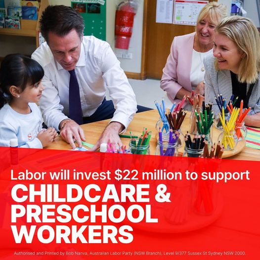 Childcare workers deserve more support – and Labor will deliver t...