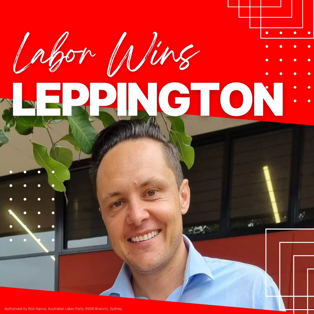 NSW Labor: Labor wins Leppington! Congrats Nathan Hagarty  …