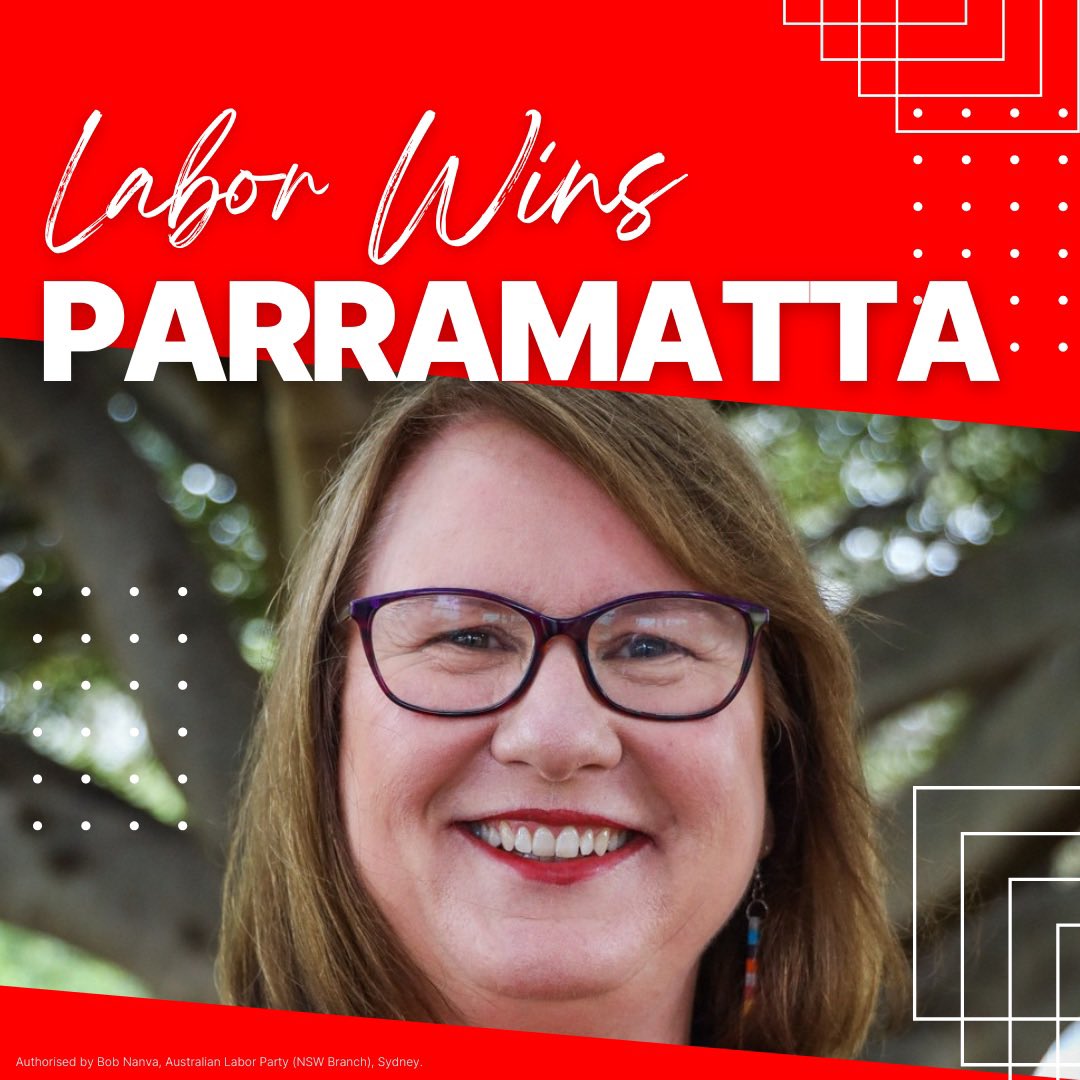 NSW Labor: Labor wins Parramatta! Congrats Donna Davis  …