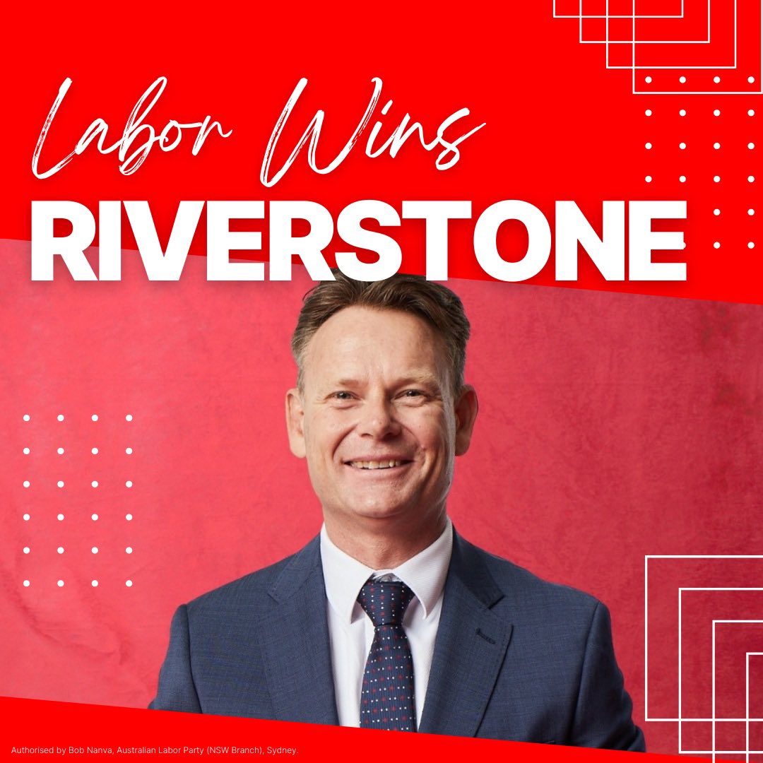 NSW Labor: Labor wins Riverstone! Congrats Warren Kirby  …
