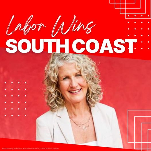 Labor wins South Coast! Congrats Liza Butler Labor for South Coas...