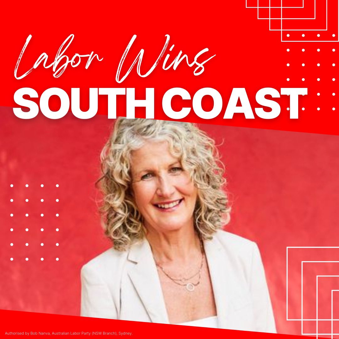 NSW Labor: Labor wins South Coast! Congrats Liza Butler  …