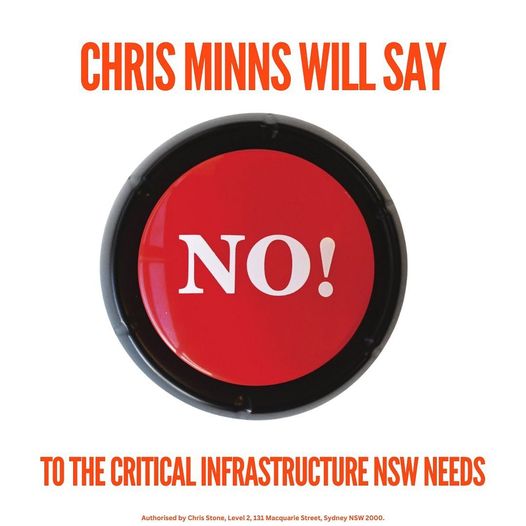 Chris Minns will cancel vital infrastructure projects like the We...