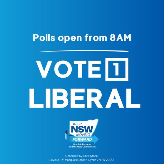 Polling places across NSW will open at 8AM tomorrow and close at ...