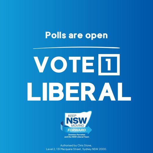 NSW Liberal Party: Polls are open!…