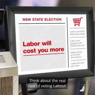 Think about what a NSW Labor government will cost you?...