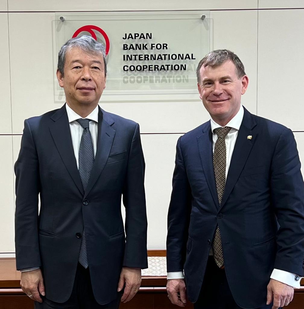 Today I met with the Japan Bank for International Cooperation (JB...