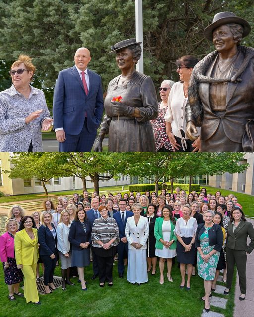 Today we unveiled the statues of two remarkable women – Dame Doro...