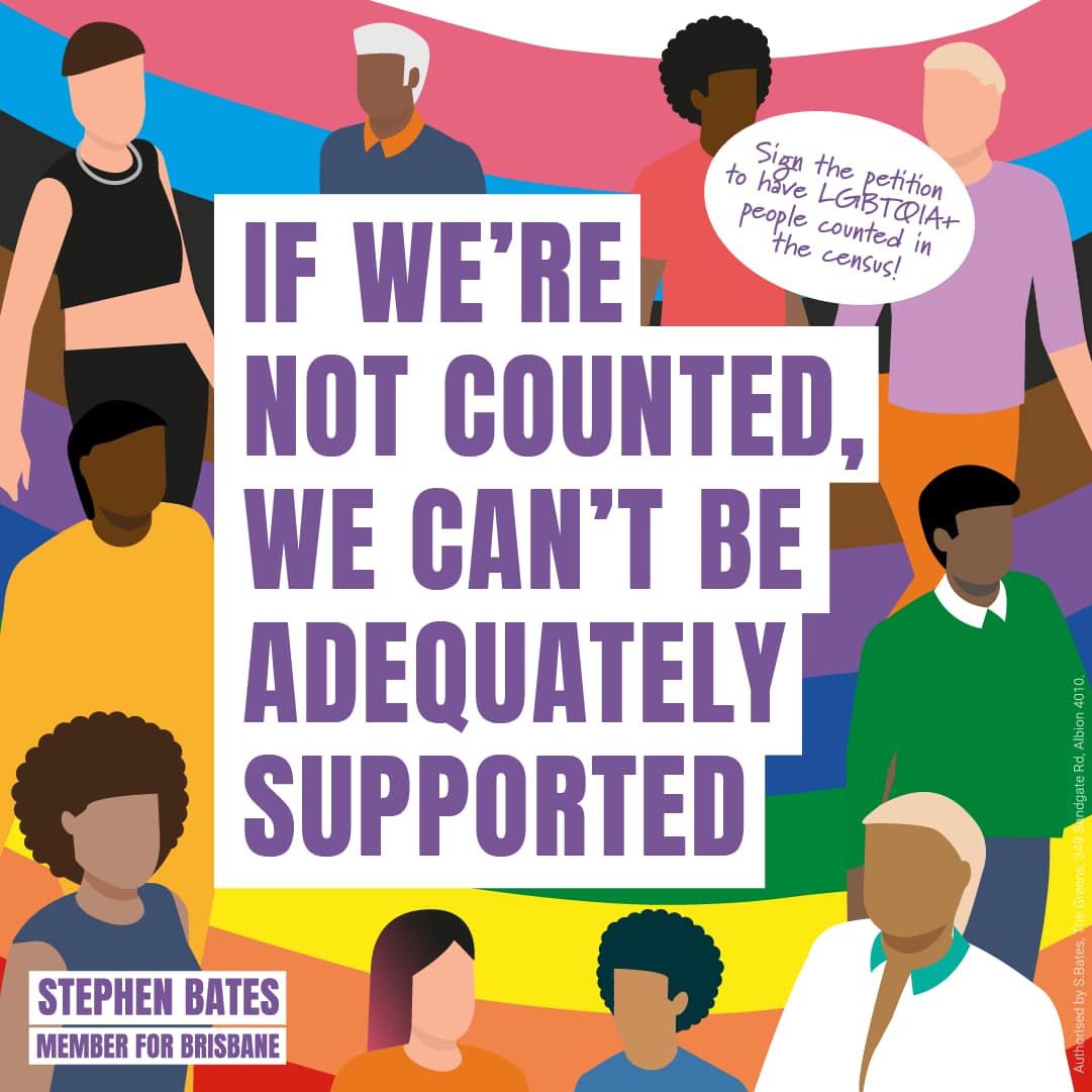 Sign the petition to have LGBTQIA+ people counted in the census. ...