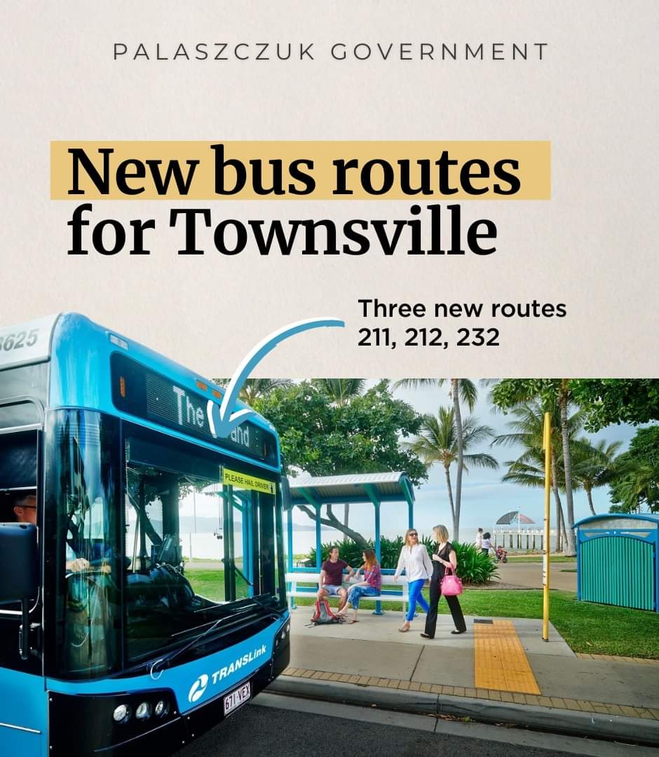 Scott Stewart MP: New bus routes have arrived in #Townsville!  𝟮𝟭𝟭: Willows Shopp…