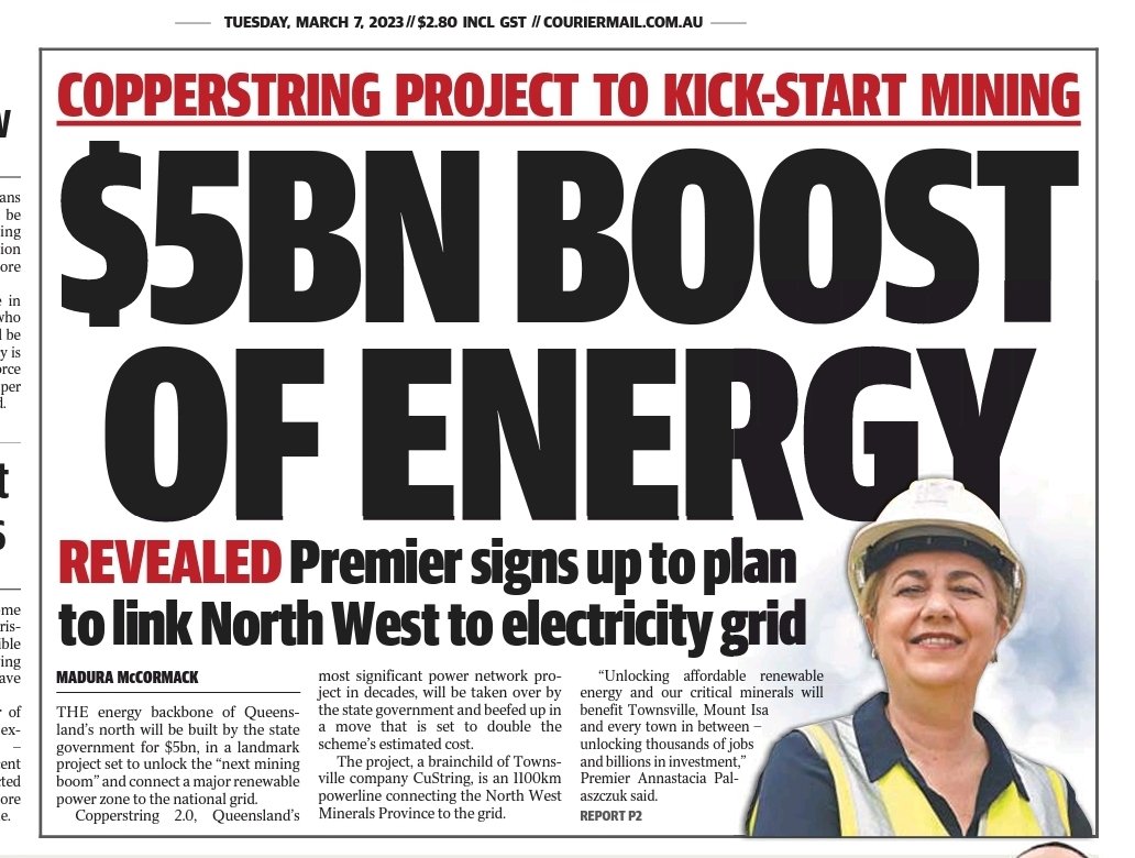 Scott Stewart MP: Our $5B CopperString project will connect North Queensland to the…