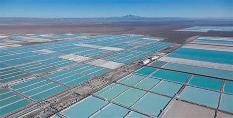 Lithium can be extracted via hard rock mining (Australia) or brin...