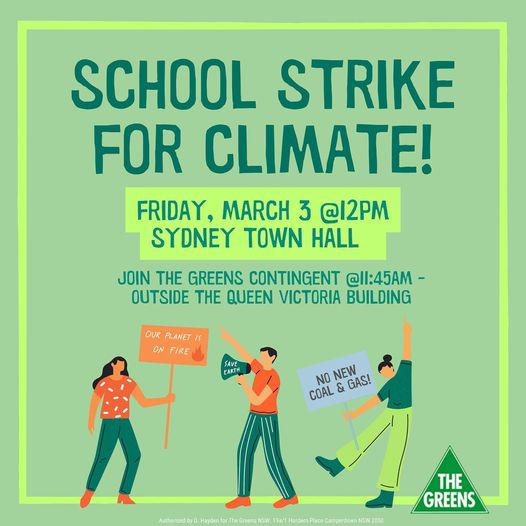 In line with the Global #ClimateStrike, the Sydney SS4C will mobi...