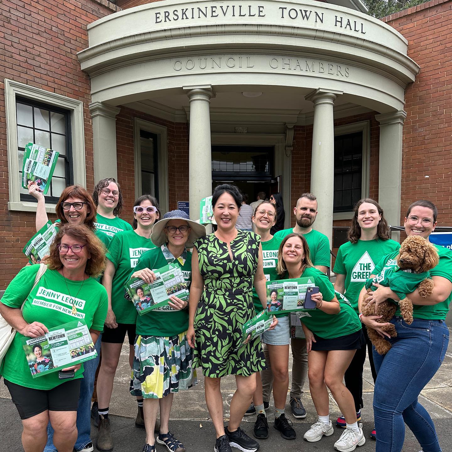 Our volunteers and candidates out today turning your local pollin...