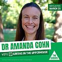 Voting 1 Greens in the NSW Upper House means we can elect Dr Aman...