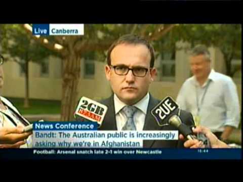 Adam Bandt moves to debate troops in Afghanistan