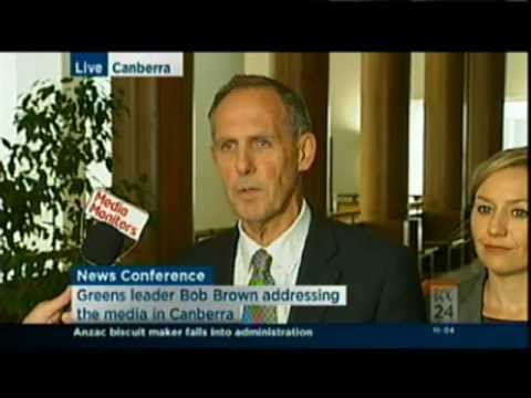 Bob Brown & Larissa Waters Press Conference 3-2-2012
