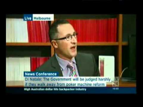 Pokies Reform - Richard Di Natale on ABC News 24