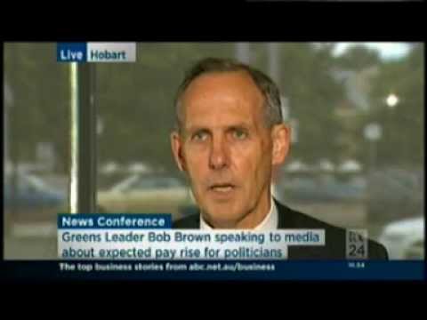 Senator Bob Brown press conference - 1-12-2011