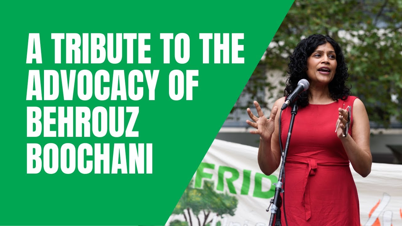 VIDEO: Victorian Greens: Samantha Ratnam’s Member Statement – A tribute to the advocacy of Behrouz Boochani