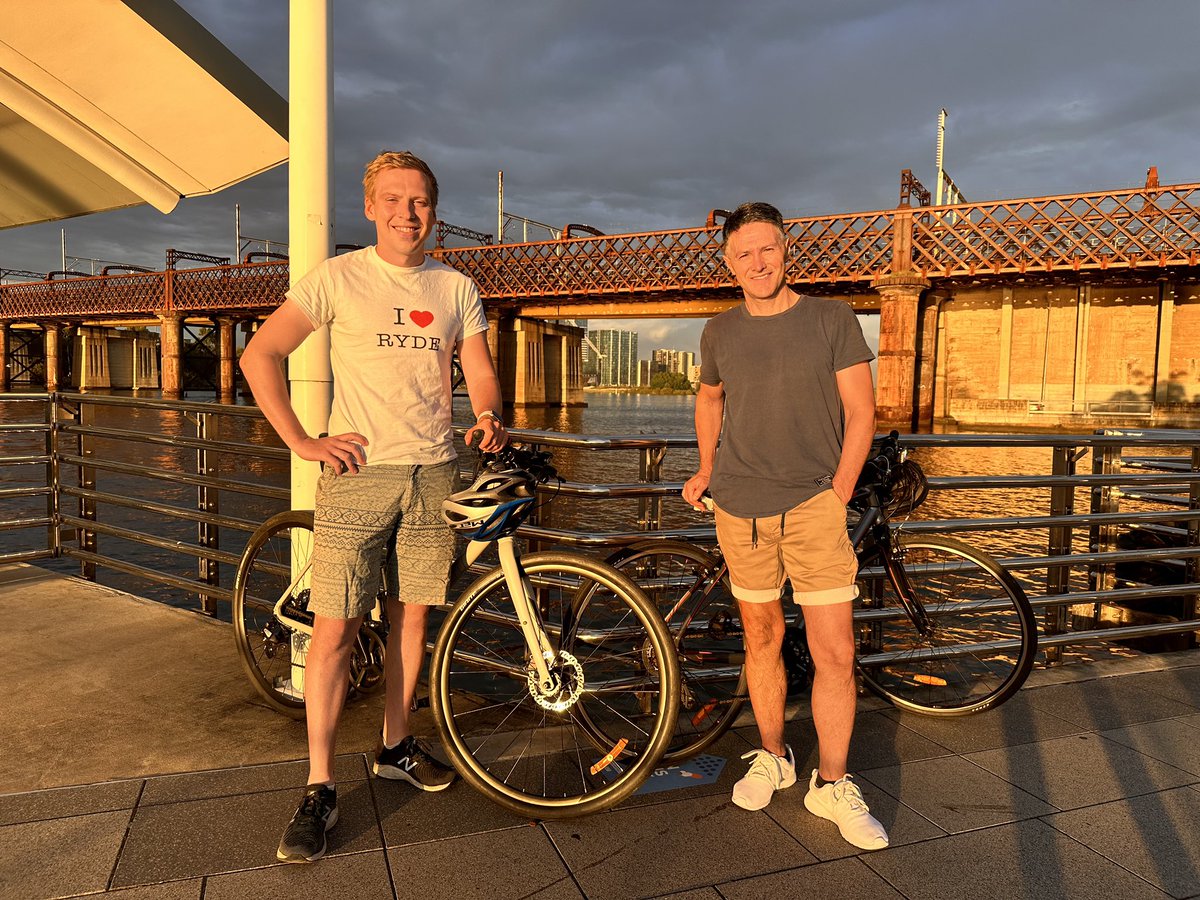 Victor Dominello MP: Just finished an early morning bike ride along the beautiful Parr…
