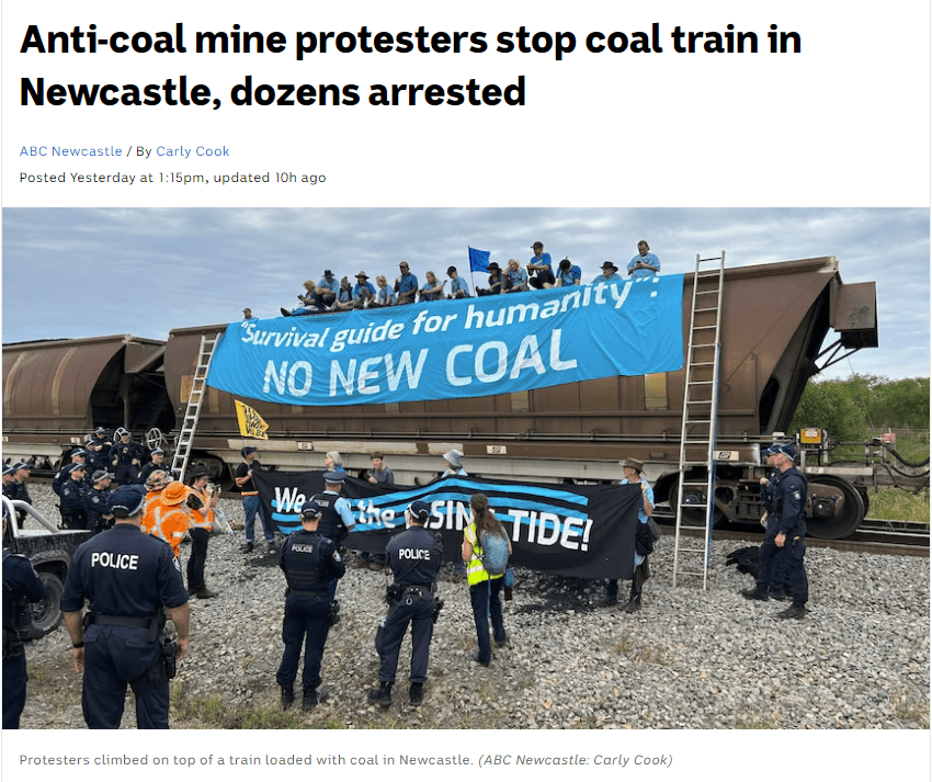 The real criminals here are coal and gas corporations destroying ...