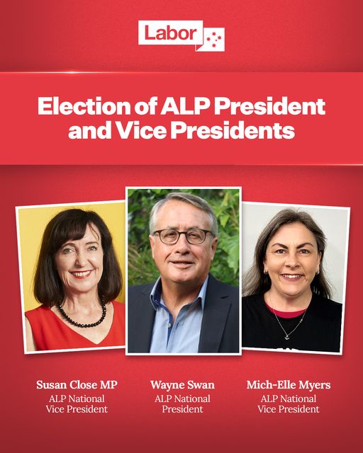 The Australian Labor Party has concluded elections for ALP Nation...