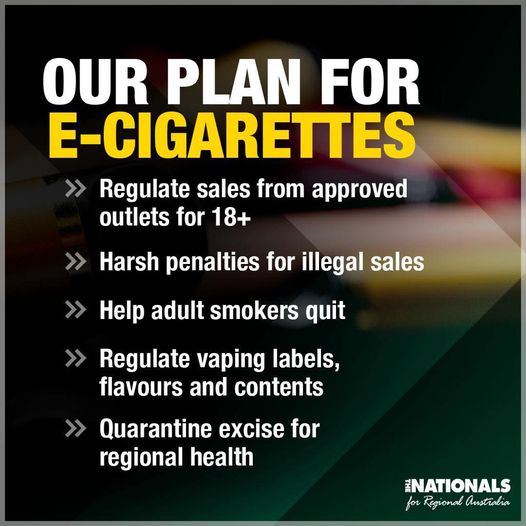 The Nationals have a common sense plan to regulate e-cigarettes, ...