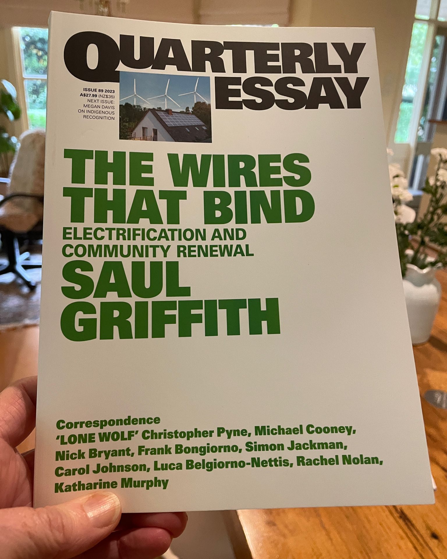 Have you read Saul Griffith's Quarterly Essay yet? It is a great ...