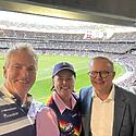 WHAT. A. WIN! #AFLFreoEagles  Great to share it with PM @AlboMP 
...