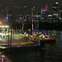 Intermission during Madama Butterfly on Sydney Harbour last night...