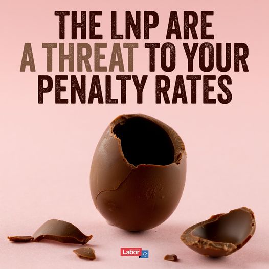 An important reminder that the LNP voted AGAINST workers getting ...