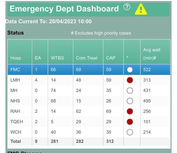 South Australia's emergency departments are under incredible pres...