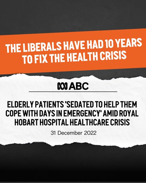 The Liberal Government have had 10 years to fix the health crisis...