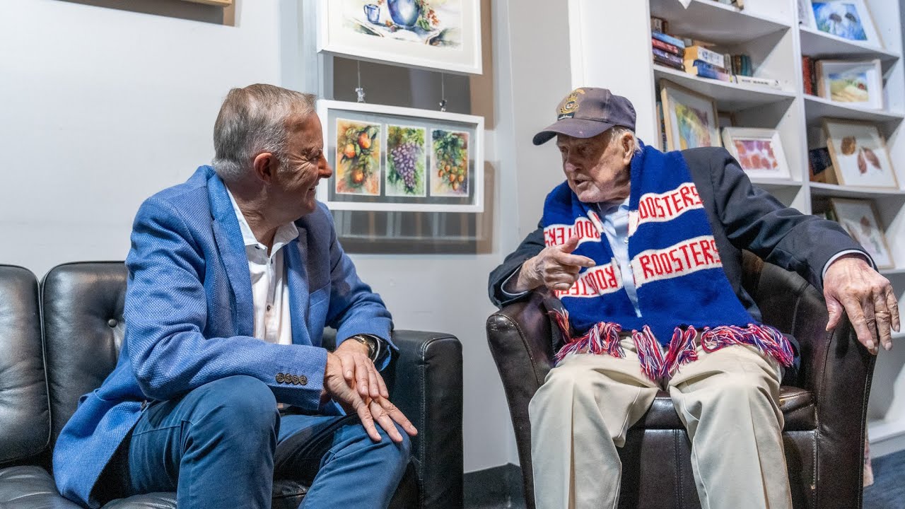 VIDEO: Anthony Albanese MP: Anthony Albanese speaks with a WWII veteran who survived two torpedoed ships