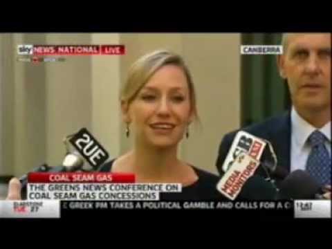 Bob Brown and Larissa Waters press conference on water trigger bill and CSG - 1 November 2011