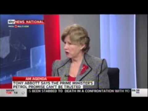 Christine Milne on Sky AM Agenda about fuel and carbon pricing