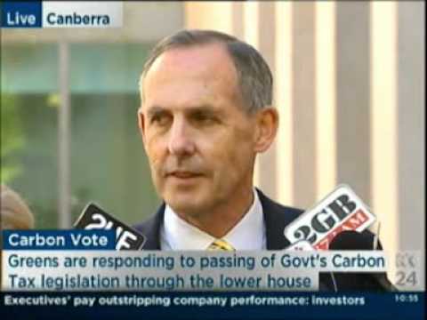 VIDEO: Australian Greens: Clean Energy Package Press Conference – 12-10-12