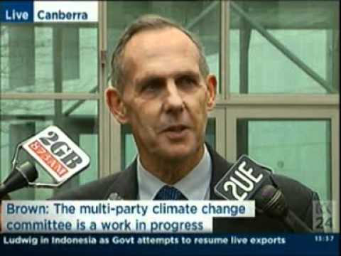 Greens Leader Bob Brown's press conference in Canberra, 20 June 2011