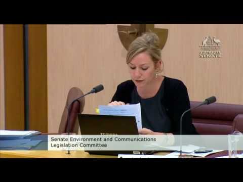 VIDEO: Australian Greens: Senator Larissa Waters – SEWPaC – Bimblebox 17 October 2011