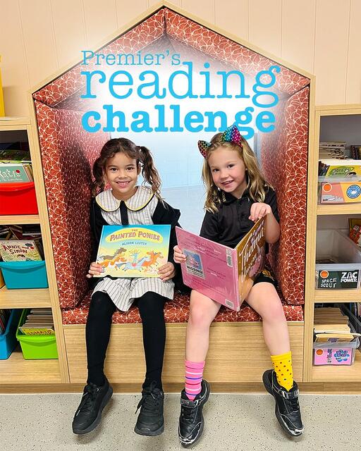 Frankie and Nahla are loving the Premier’s Reading Challenge.  Le...
