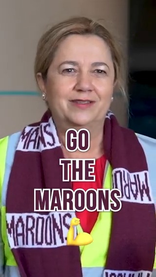 Annastacia Palaszczuk: Go the @QLDmaroons!! …
