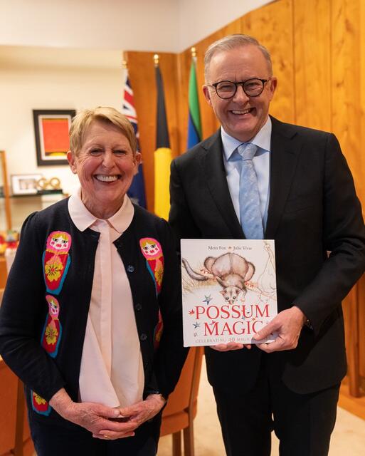 Anthony Albanese: Who else read Possum Magic to their kids? Wonderful to meet with …