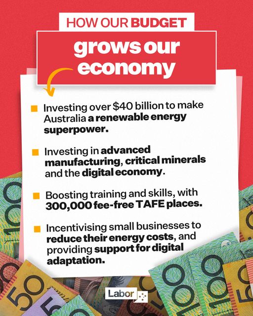 Australian Labor Party: Here are a few of the ways our Budget measures will work together…