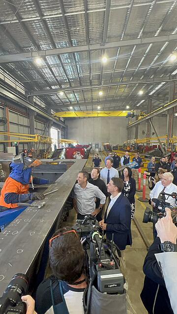Great to be at Beenleigh Steel Fabrications with @JEChalmers to o...