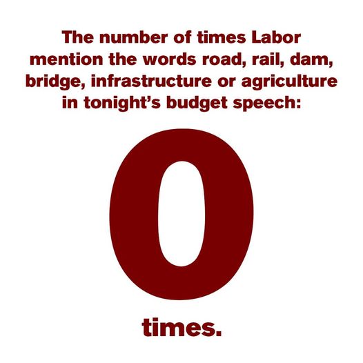 Labor has no plan to build the roads, rail, bridges or dams that ...