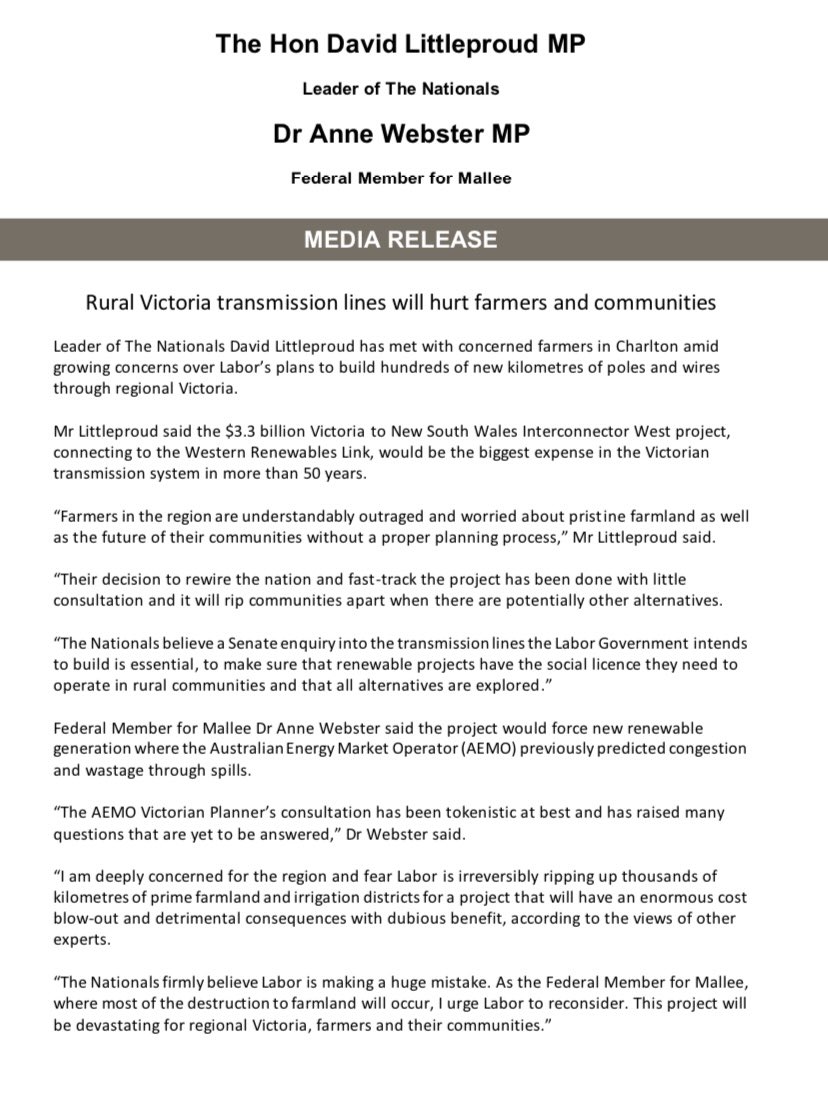 Today I spoke to many concerned farmers in Victoria, over Labor’s...