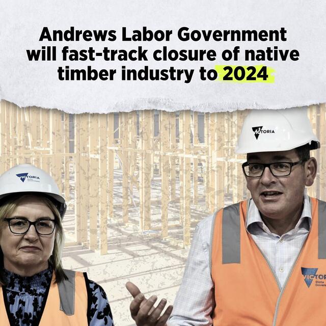 Labor has taken a massive axe to Victoria’s sustainable native ti...