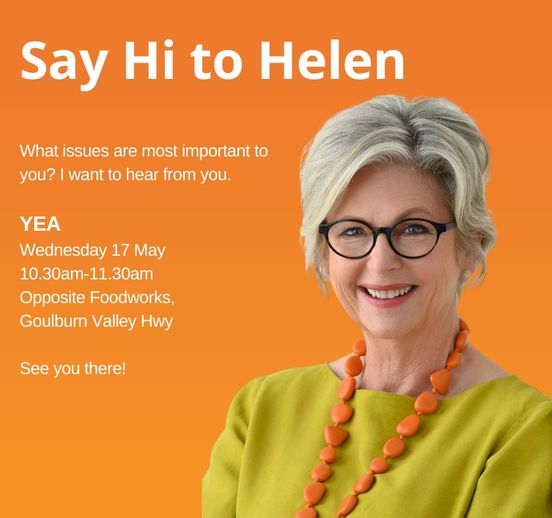 Helen Haines MP: SAY HI TO HELEN  Mobile office sessions provide an opportunity to…