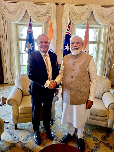 Honoured to join Indian PM @narendramodi for bilateral talks in S...